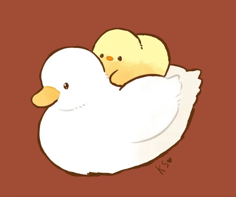 Cập nhật ngay ảnh vịt chibi cute làm ảnh bìa cực xinh