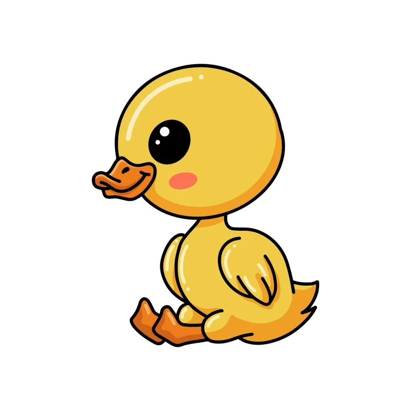 Tải ngay hình nền vịt cute chibi độc lạ cho điện thoại