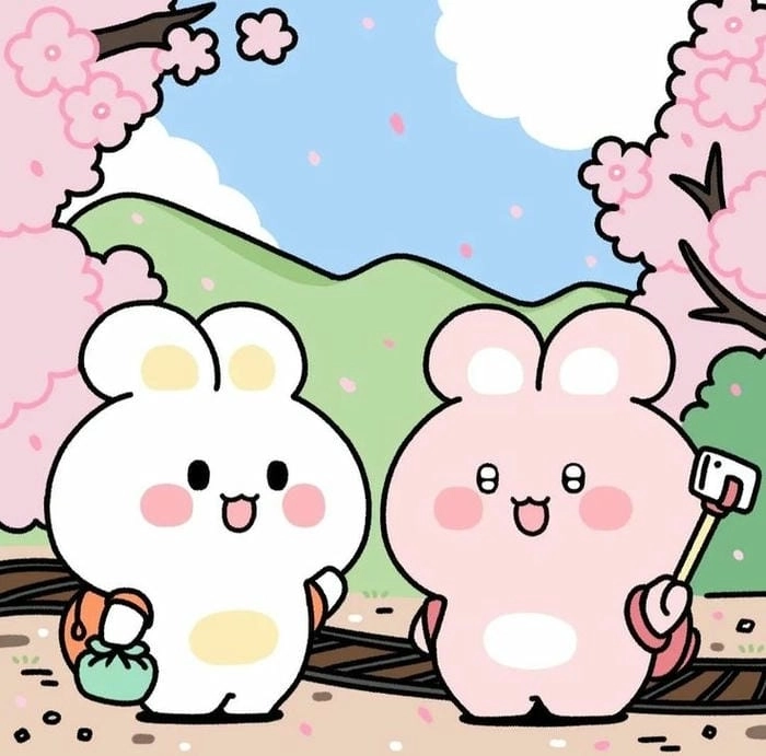 Thỏ cute chibi quyến rũ dễ thương cuốn hút