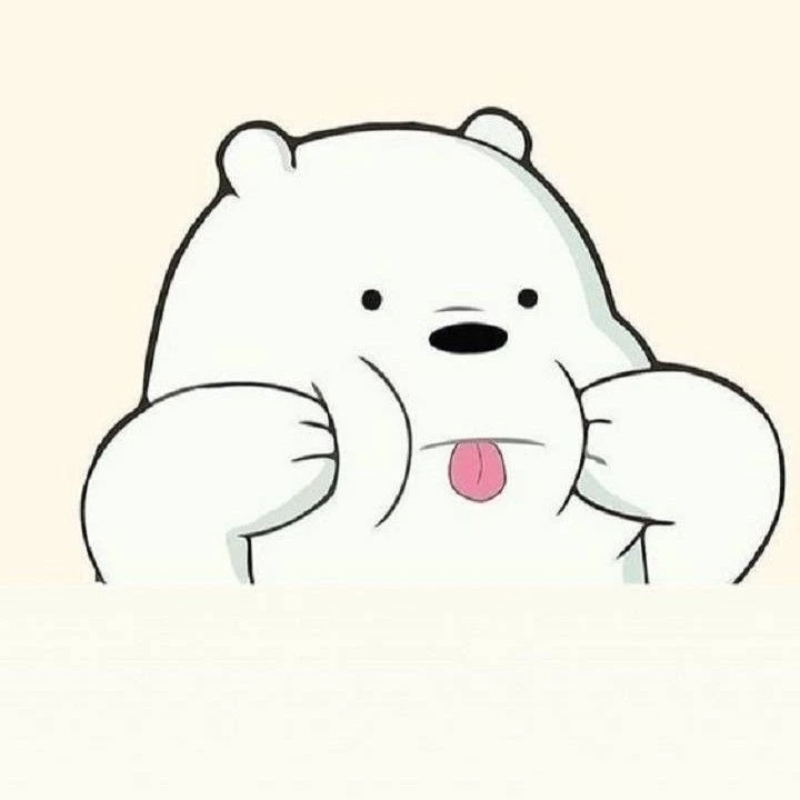 Hình nền gấu trắng nền pastel nhẹ