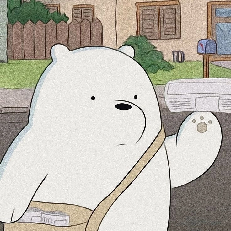 Avatar gấu trắng ngầu cool mạnh mẽ