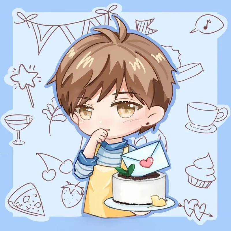 Anime chibi đẹp màu pastel nhẹ nhàng