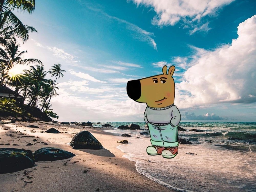 A chill guy meme thái độ bình tĩnh cười ngất