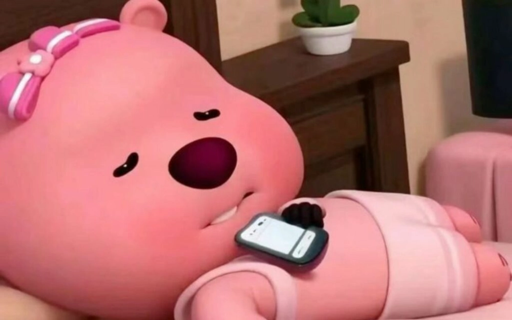 Hải ly hồng loopy meme dễ thương troll hồng