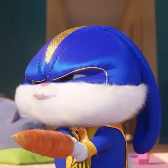 Hình nền thỏ snowball nền pastel xinh