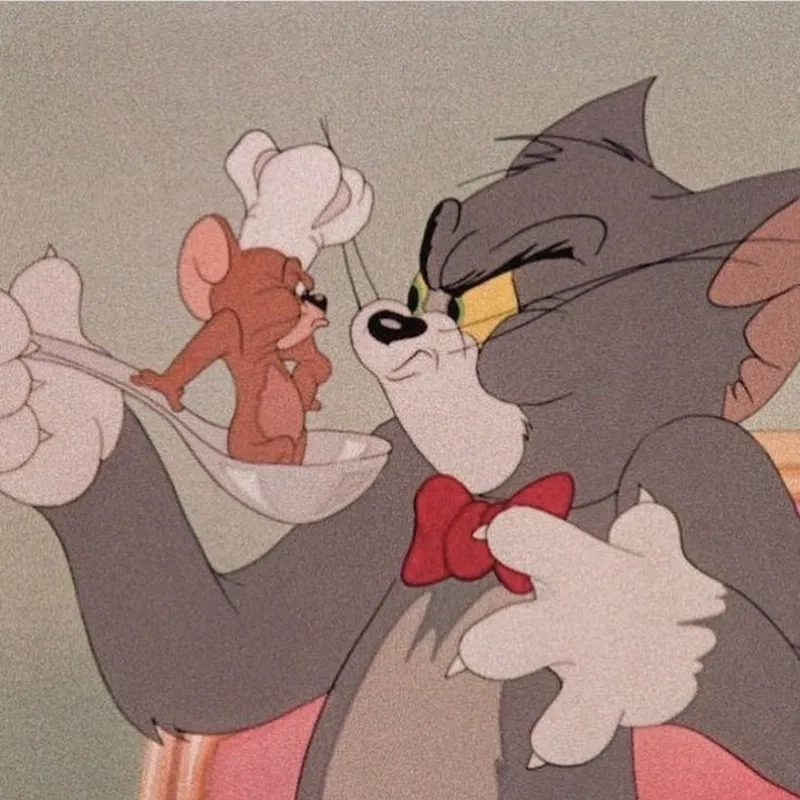 Ảnh tom và jerry meme hài hước lắm