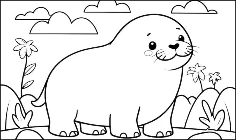 Tranh tô màu động vật cho bé học vẽ vui