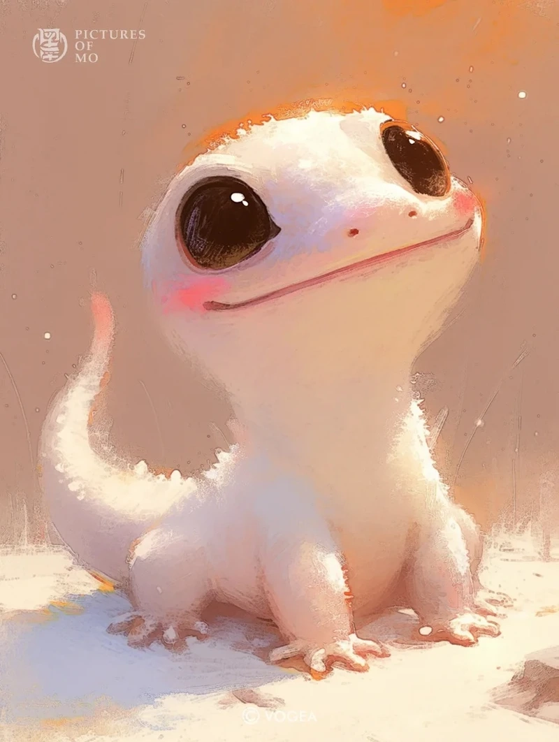 Chibi tắc kè đáng yêu khiến người xem thích thú ngay từ cái nhìn đầu tiên