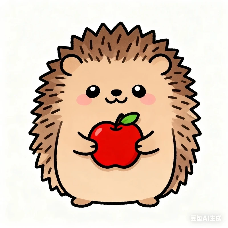 Avatar chibi nhím dễ thương cực hợp làm ảnh đại diện