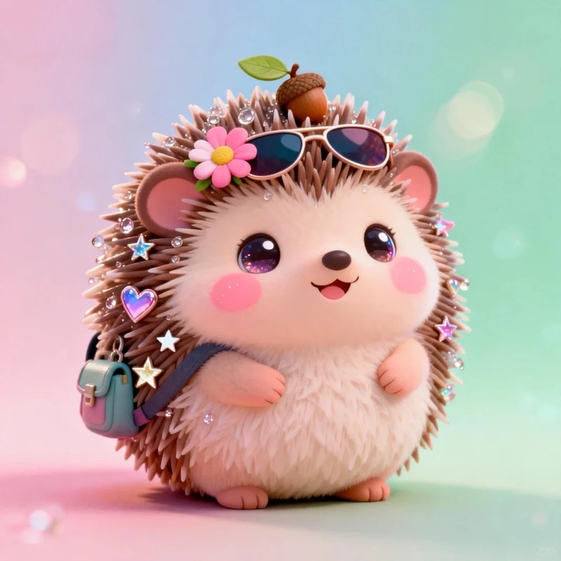 Học vẽ cùng chibi nhím cute dễ vẽ cực đơn giản