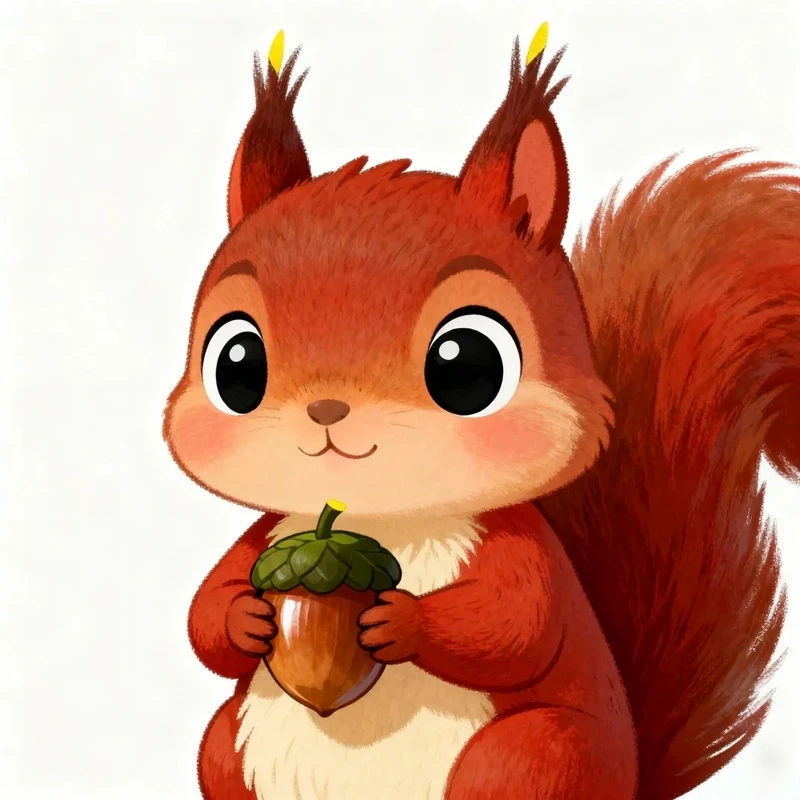 Những mẫu chibi sóc vui nhộn đầy năng lượng