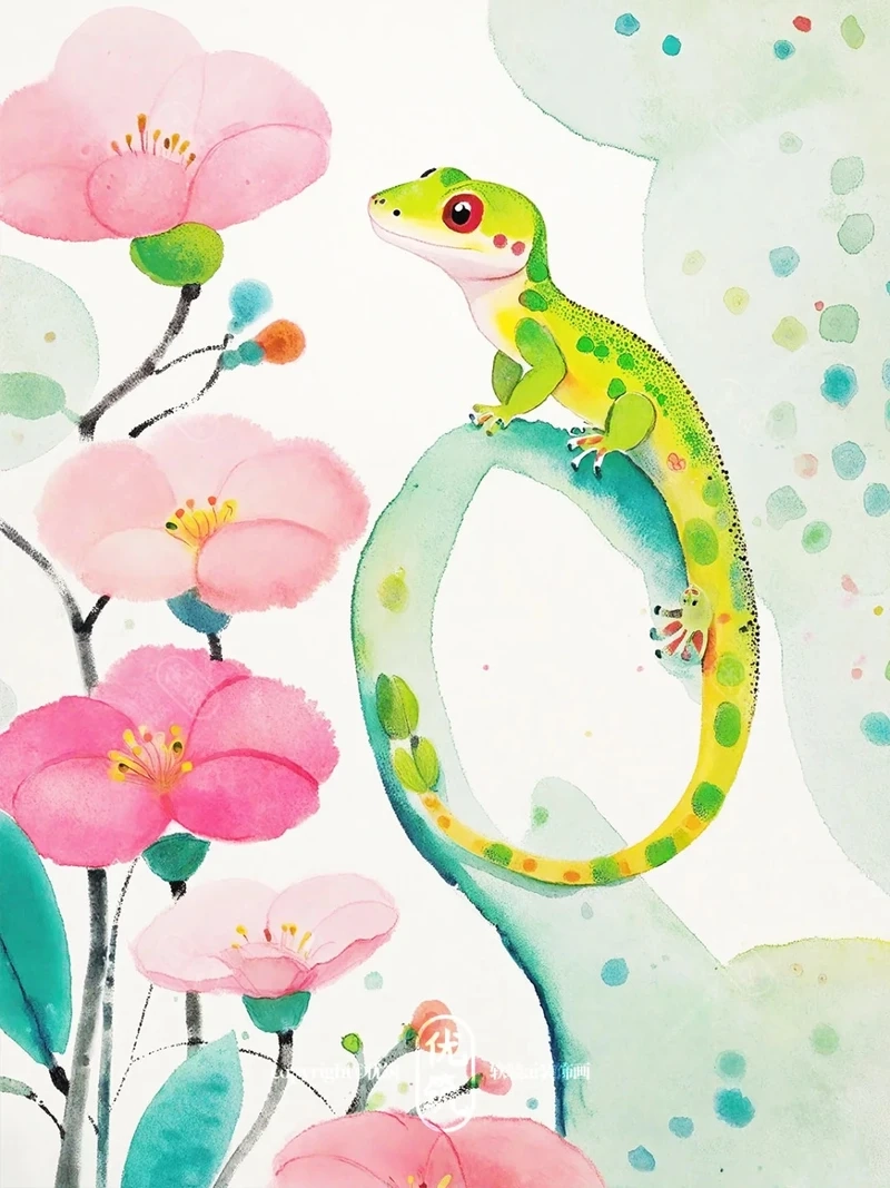 Phong cách chibi tắc kè kawaii cực dễ thương cho fan chibi