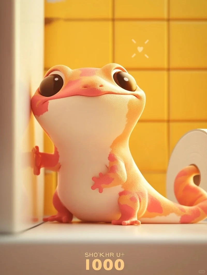 Những mẫu chibi tắc kè ngộ nghĩnh cực vui nhộn