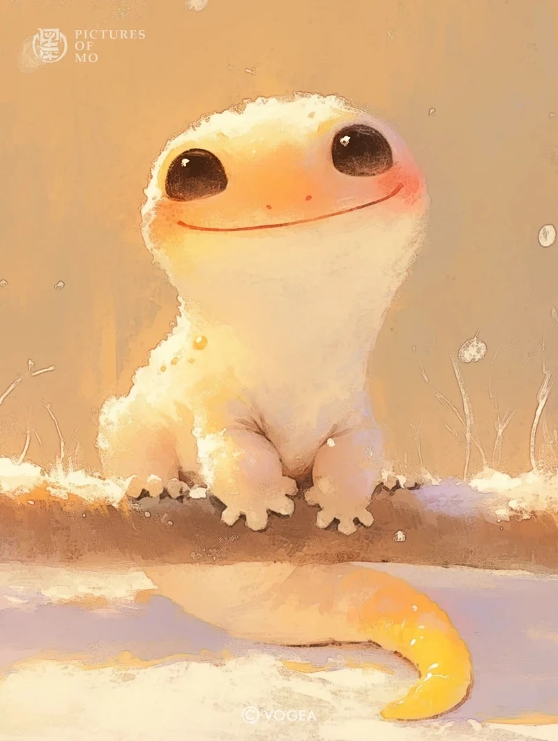 Học vẽ cùng chibi tắc kè dễ vẽ cực xinh