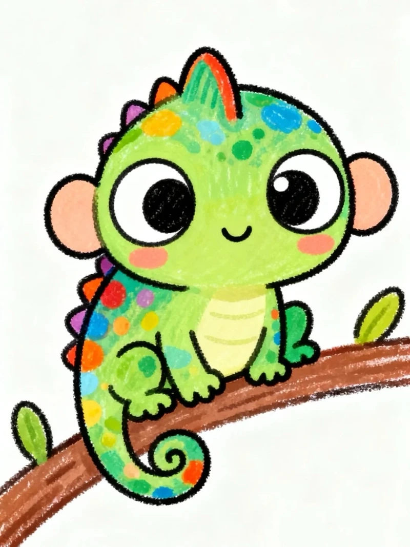 Tuyển tập chibi tắc kè nhỏ xinh siêu đáng yêu