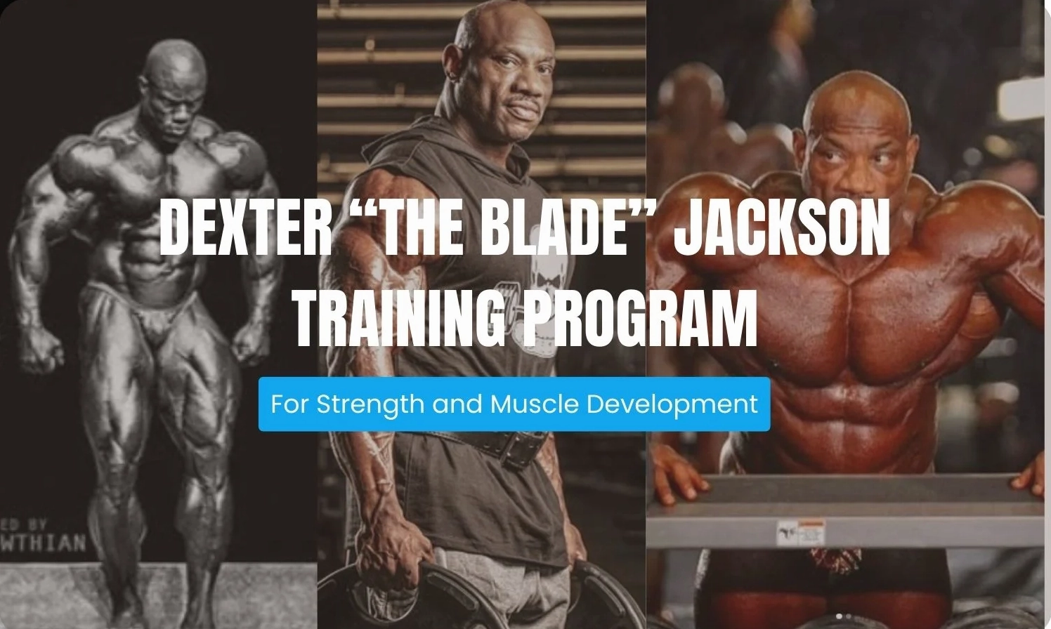 Dexter Jackson trong phòng tập sự nghiệp Dexter Jackson