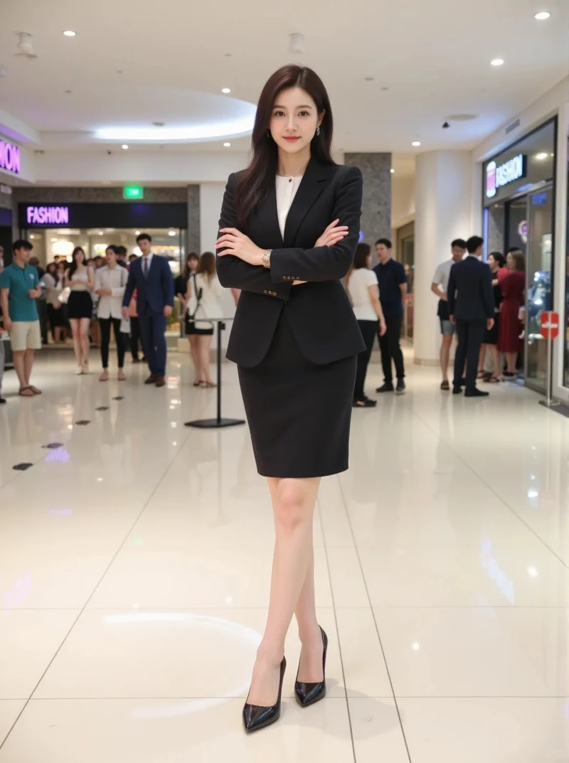 Khoảnh khắc đời thường của gái mặc đồ công sở đi làm