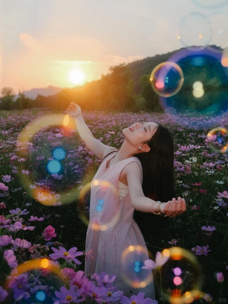 Concept ngọt ngào cùng gái xinh chụp ảnh với hoa cực hút mắt