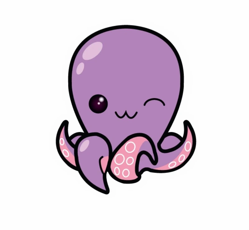 Bộ chibi bạch tuộc dễ thương cho avatar cực nổi bật