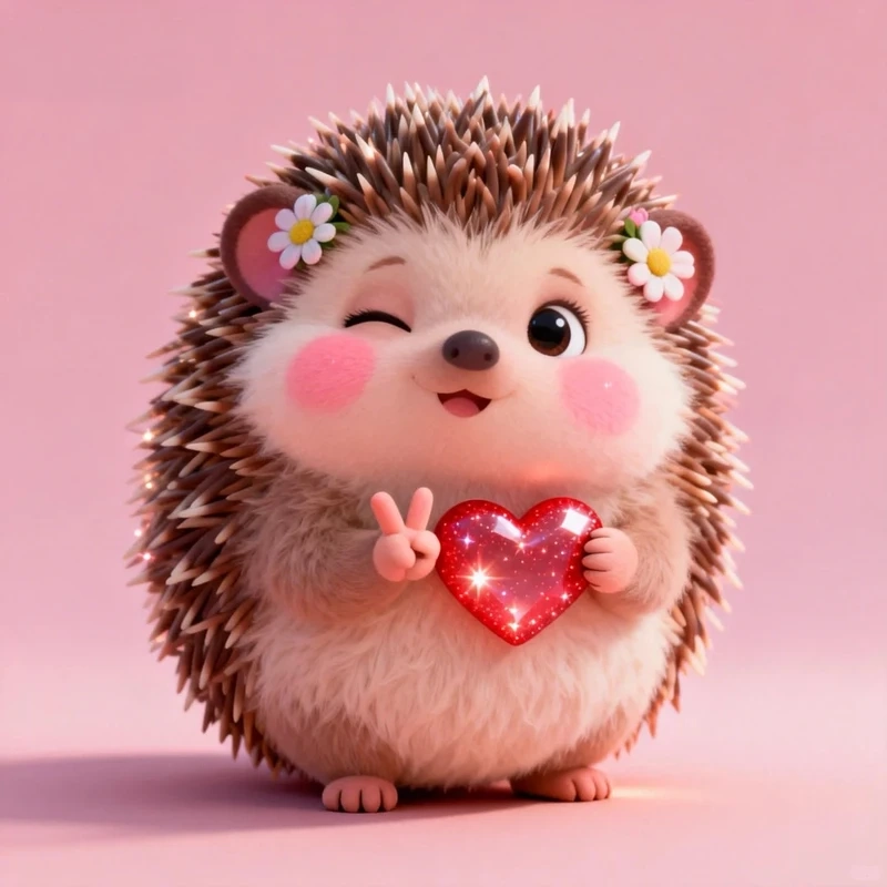 Bộ chibi nhím dễ thương cho avatar cực nổi bật