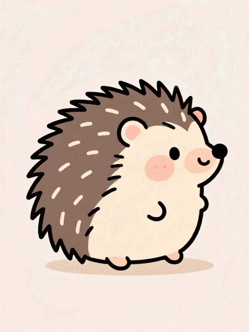 Tuyển tập chibi nhím cute hoạt hình cực đáng yêu