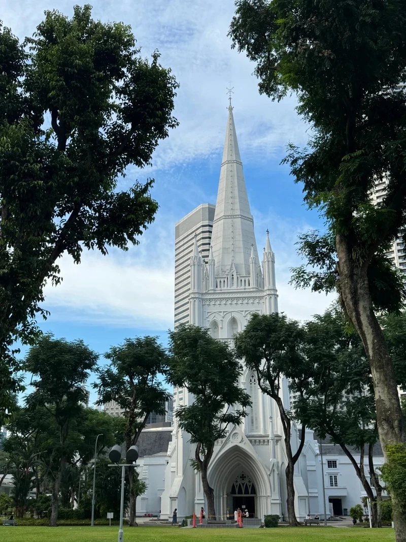 Vẻ đẹp tương lai của phong cảnh Singapore thành phố hiện đại