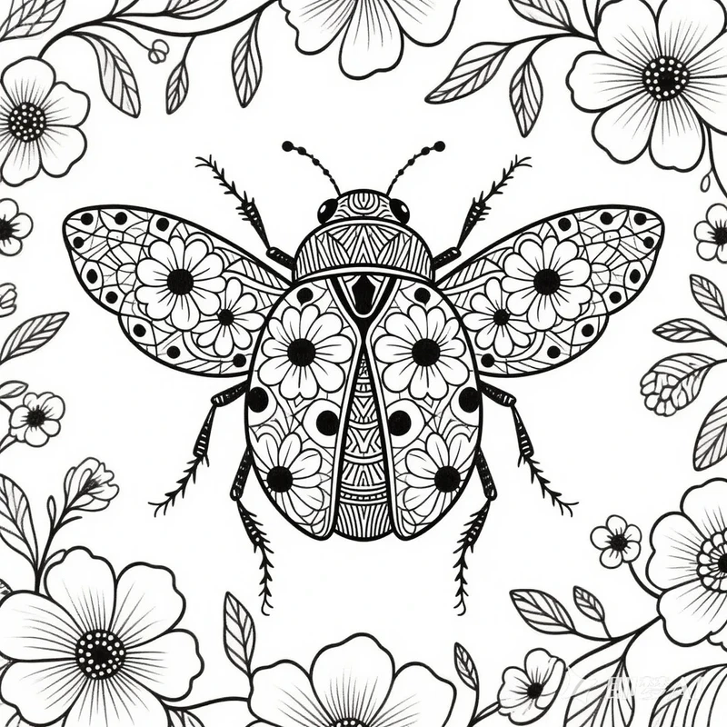 Tuyển tập tranh tô màu bọ rùa hoạt hình cute cho bé