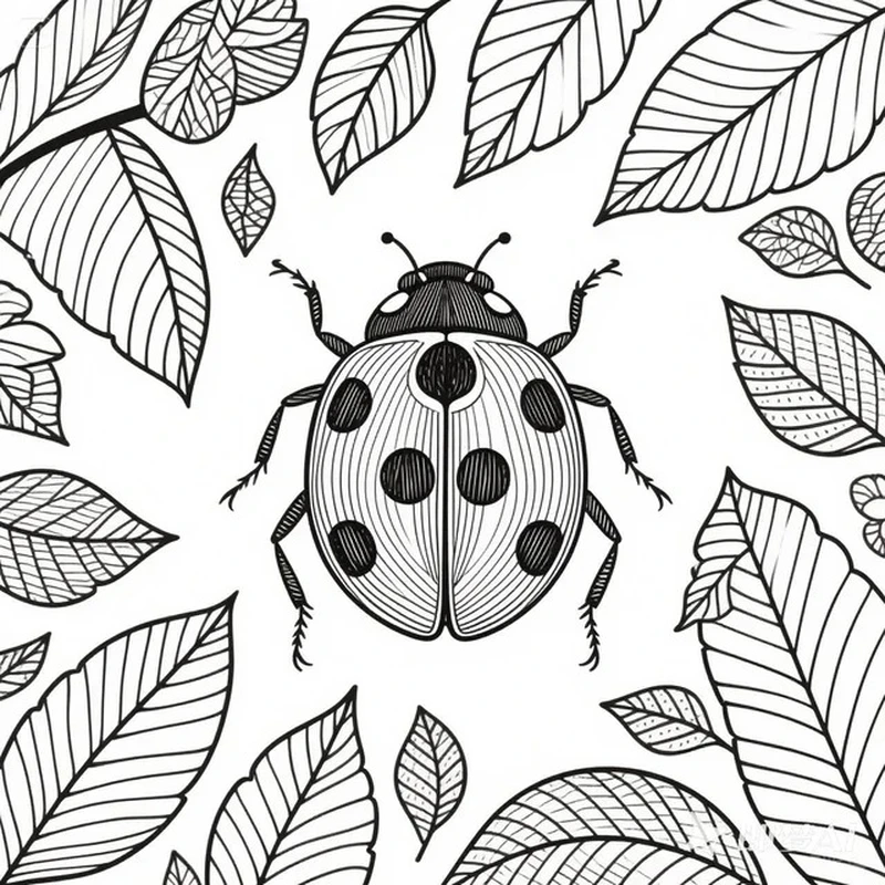 Bé tập tô mỗi ngày với tranh tô màu bọ rùa cho bé tập tô