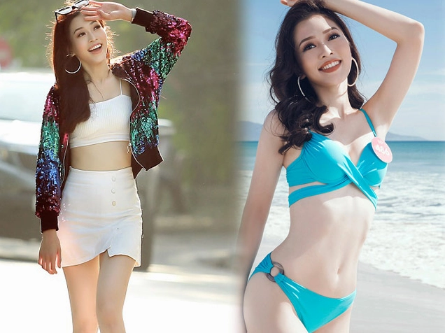 Á hậu Phương Nga tự tin thể hiện khả năng tiếng Anh trong clip giới thiệu