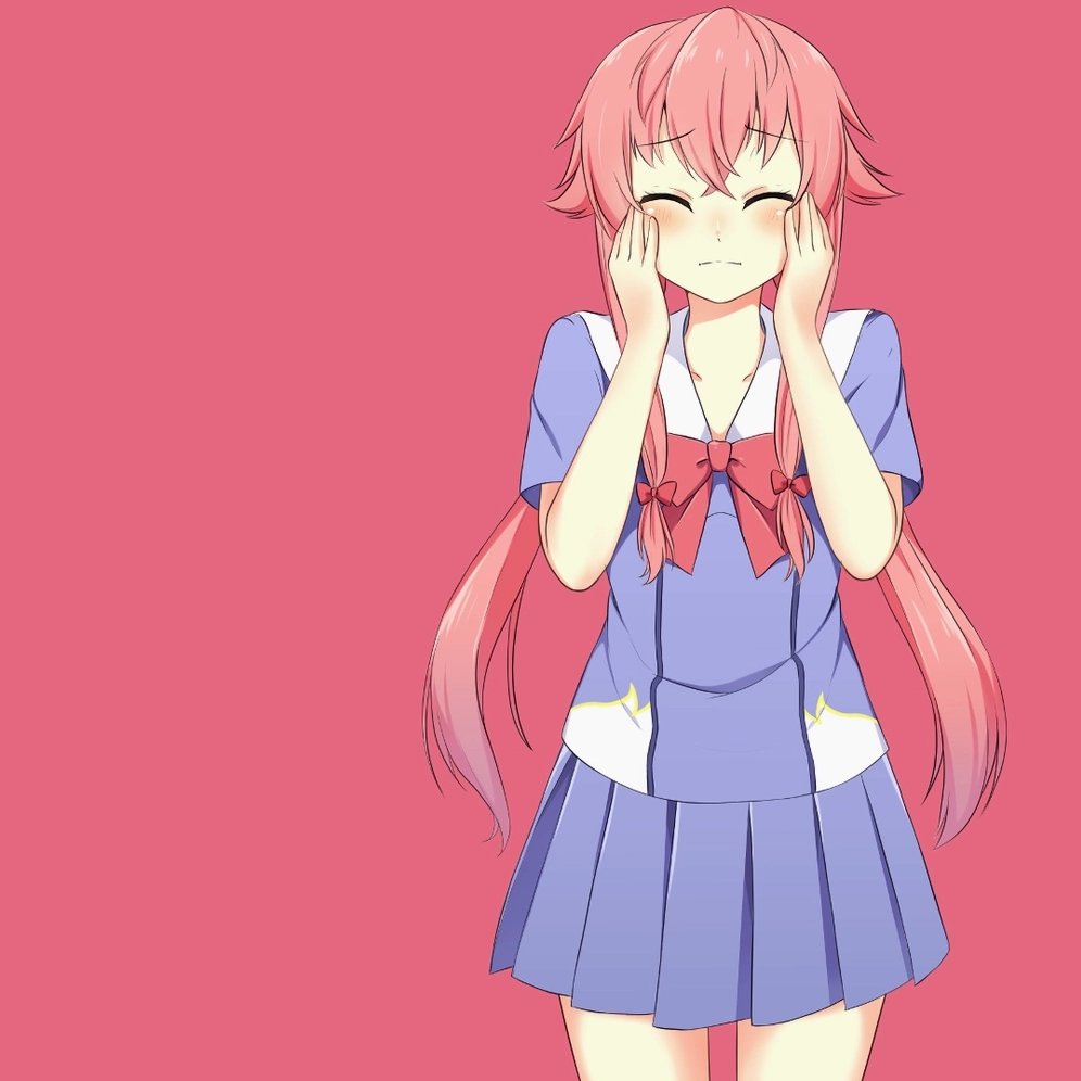 ảnh anime cute màu hồng đáng yêu