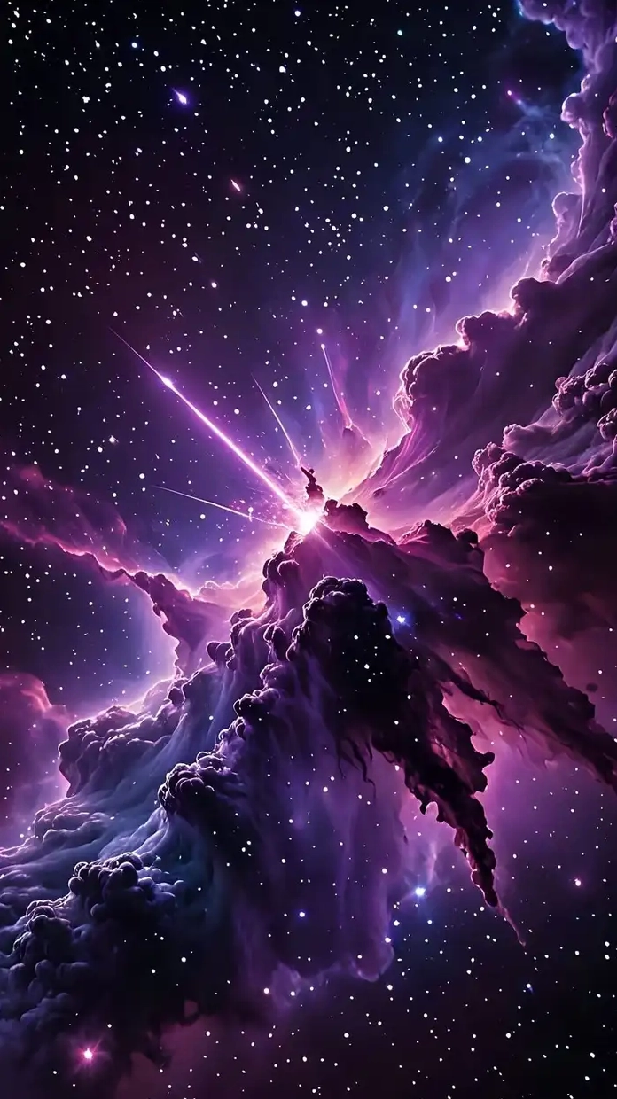 ảnh anime màu tím full hd