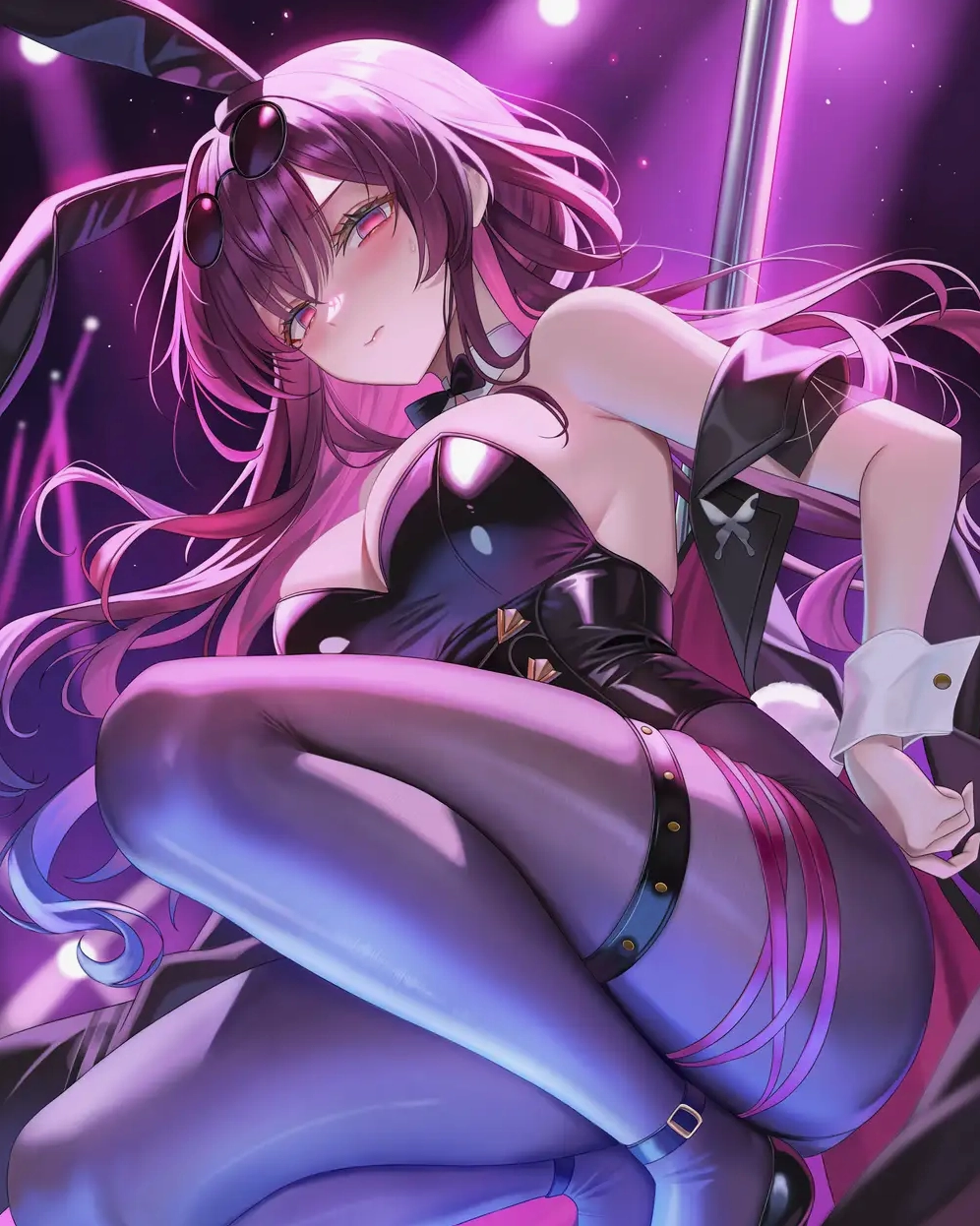 ảnh anime màu tím ngầu đầy ấn tượng