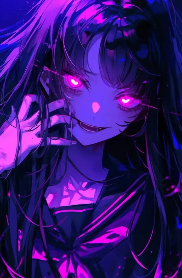 ảnh anime màu tím siêu chất