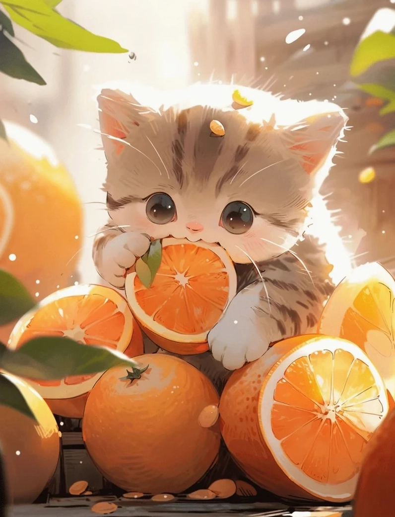 Ảnh anime mèo 4k cute