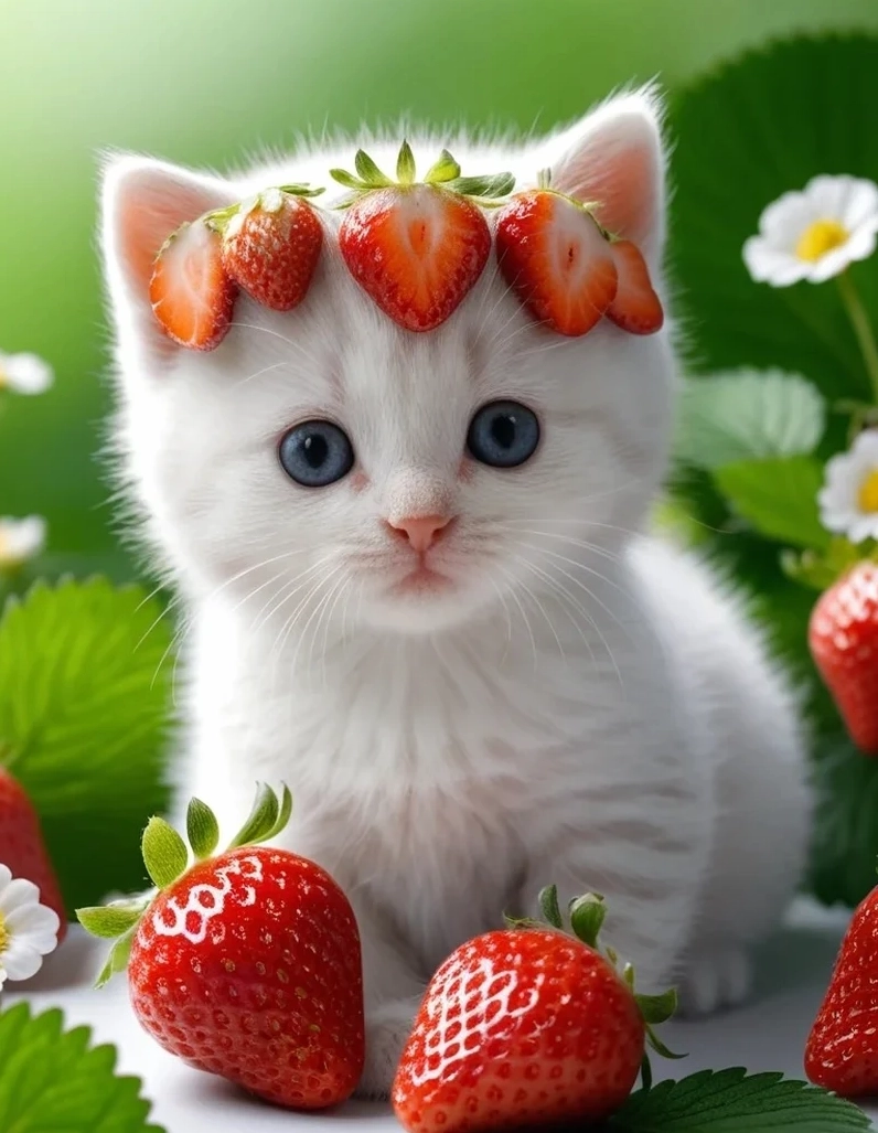 Ảnh anime mèo chibi ngộ nghĩnh