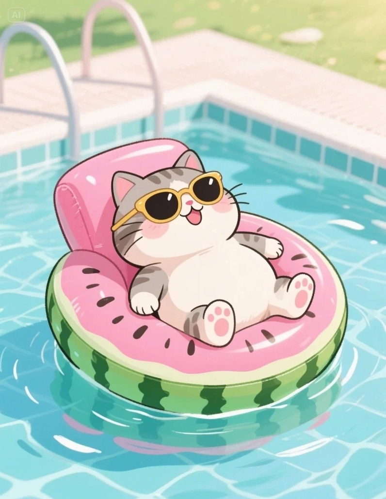 Ảnh anime mèo cute chibi dễ thương