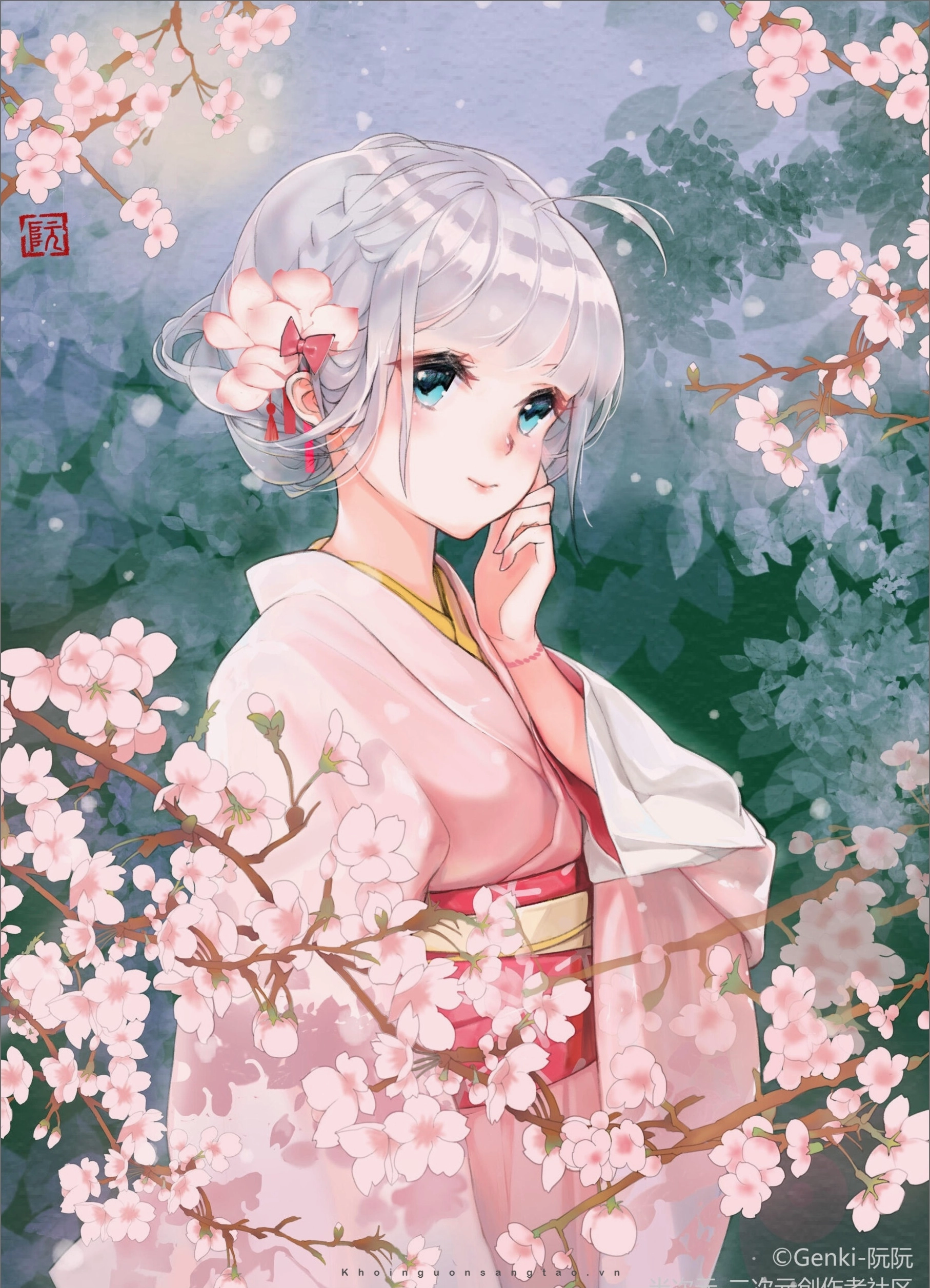 Ảnh anime nữ làm tan chảy con tim