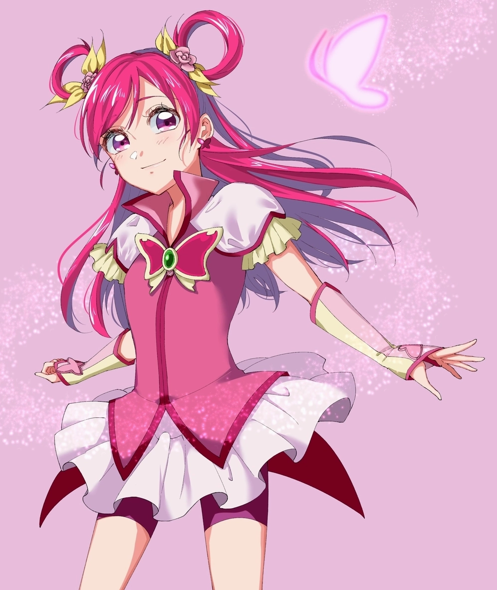 ảnh anime nữ màu hồng cute chibi