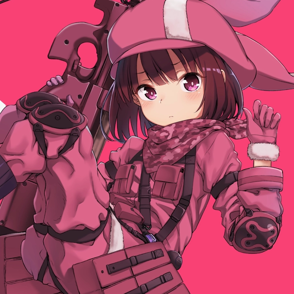 ảnh anime nữ màu hồng cute dễ nhìn