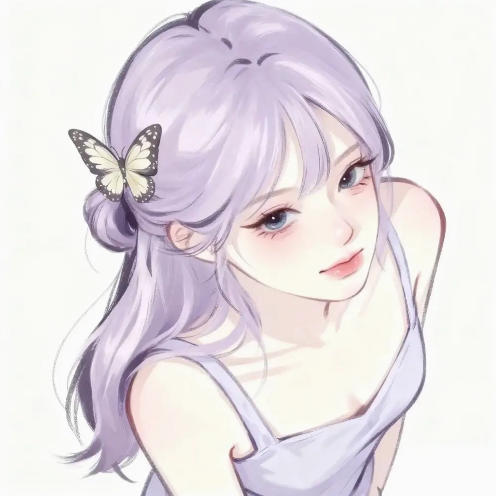 ảnh anime nữ màu tím ngầu 5