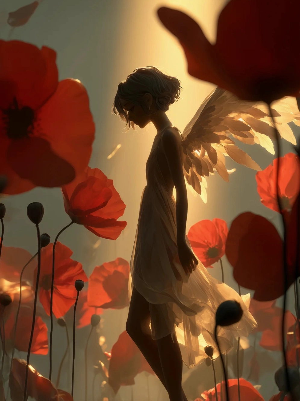 ảnh anime thiên thần nữ 1