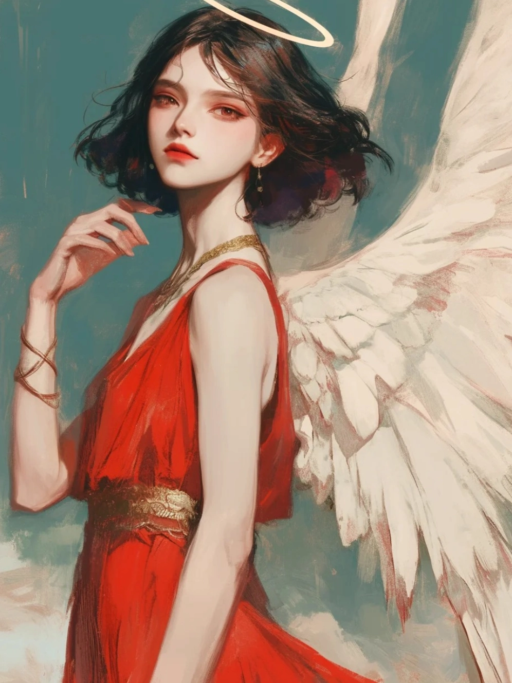 ảnh anime thiên thần nữ 10