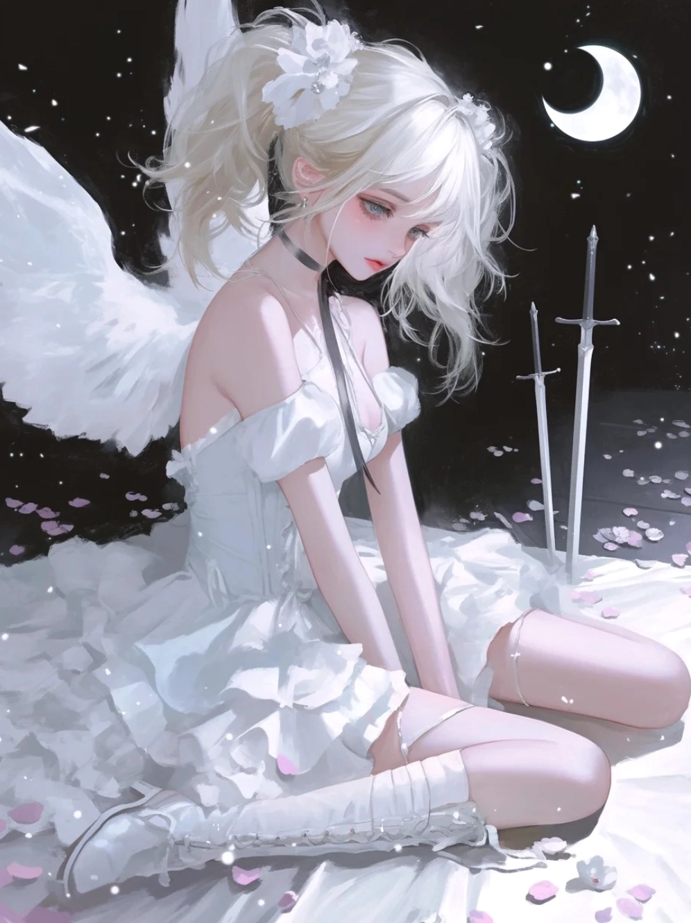 ảnh anime thiên thần nữ 8