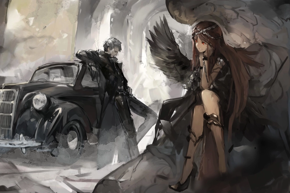 ảnh anime thiên thần và ác quỷ nam ngầu