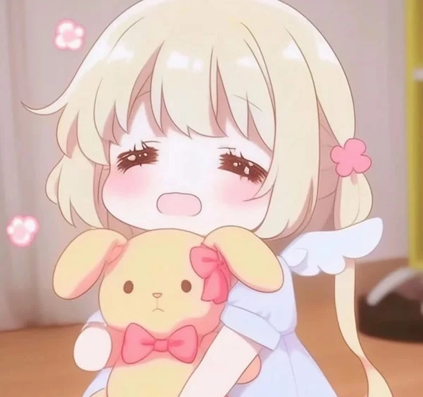 Ảnh chibi cute đang vui vẻ đùa nghịch