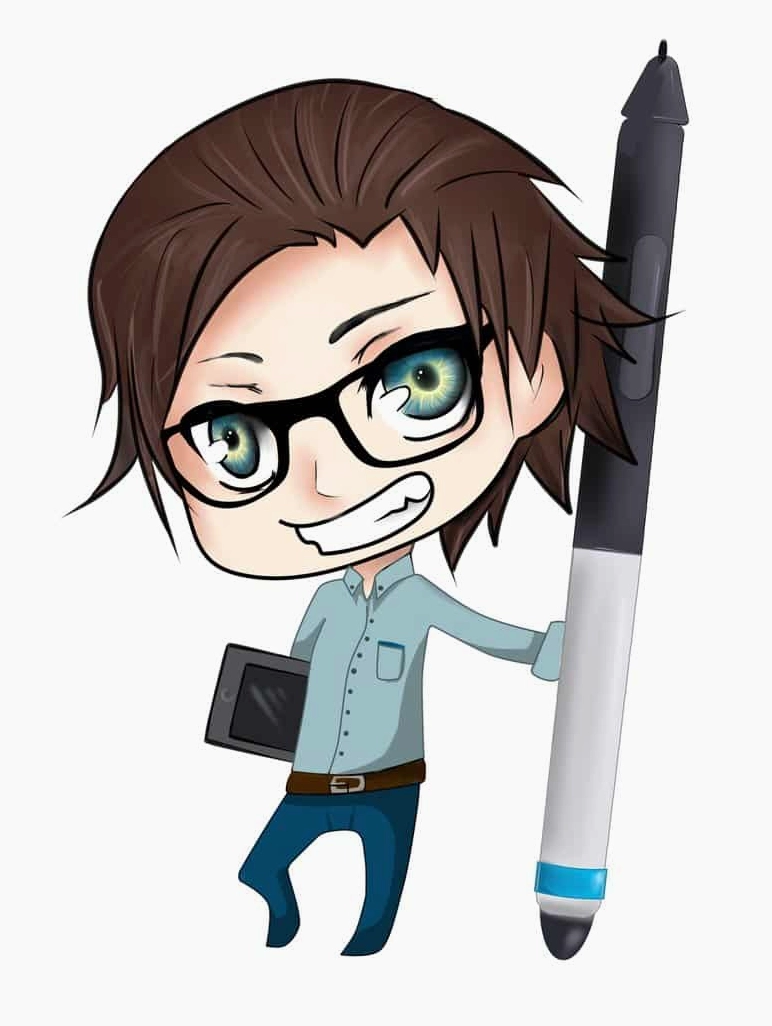 Ảnh Chibi Nam Đeo Kính đáng yêu nhất hệ mặt trời