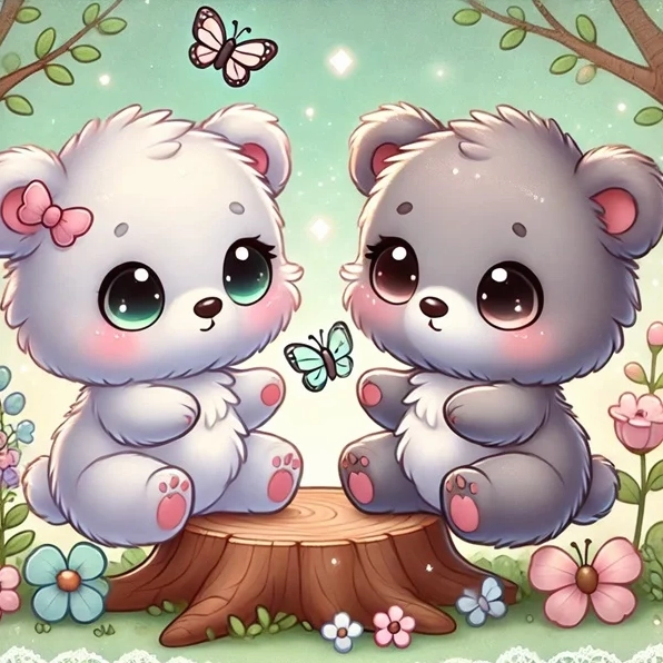 ảnh gấu anime chibi