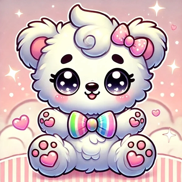 ảnh gấu anime chibi 3d siêu thực