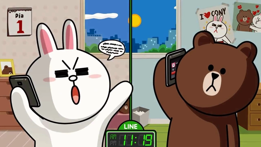 Ảnh gấu brown và thỏ cony chibi với biểu cảm hài hước hot nhất mạng xã hội