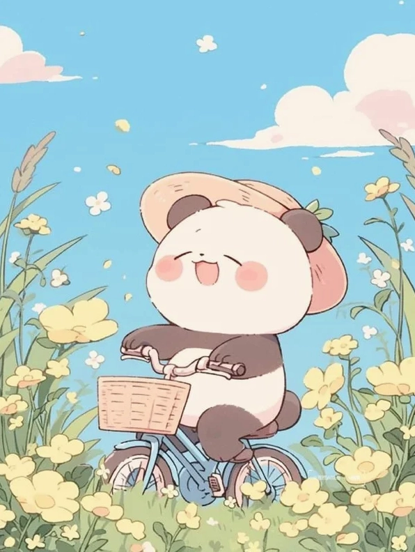 ảnh gấu chibi 3d đang vẫy tay chào